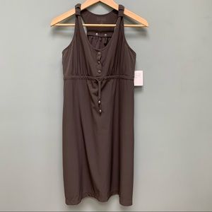 Athleta Sleeveless Racerback Purple Brown Dress